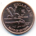 Гайана, 5 долларов (1996–2012 г.)