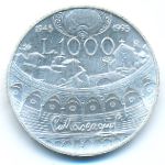 Italy, 1000 lire, 1995