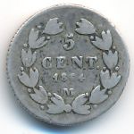 Mexico, 5 centavos, 1864–1866