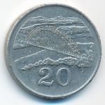 Зимбабве, 20 центов (1980–1991 г.)
