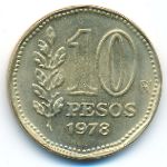 Аргентина, 10 песо (1977–1978 г.)