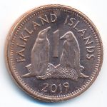 Falkland Islands, 1 penny, 2019
