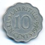 Маврикий, 10 центов (1966 г.)