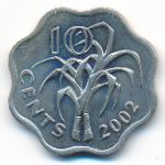 Свазиленд, 10 центов (2002–2007 г.)