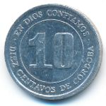 Nicaragua, 10 centavos, 1974