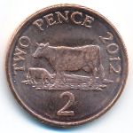 Guernsey, 2 pence, 2012