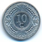 Антильские острова, 10 центов (2008 г.)