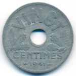 Франция, 20 сентим (1941 г.)
