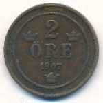 Швеция, 2 эре (1907 г.)