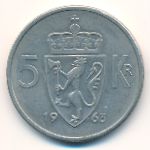 Норвегия, 5 крон (1963 г.)