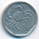 Malta, 5 cents, 1995
