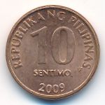 Филиппины, 10 сентимо (2008–2009 г.)