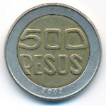 Колумбия, 500 песо (2002 г.)