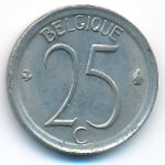 Belgium, 25 centimes, 1970