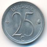 Belgium, 25 centimes, 1973