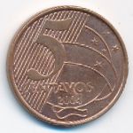 Brazil, 5 centavos, 2004