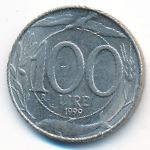Италия, 100 лир (1999 г.)