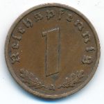 Третий Рейх, 1 рейхспфенниг (1939 г.)