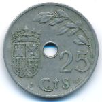 Испания, 25 сентимо (1937 г.)