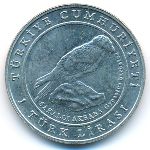 Turkey, 1 lira, 2009