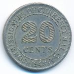 Malaya, 20 cents, 1948