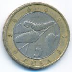 Botswana, 5 pula, 2000