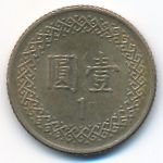 Taiwan, 1 yuan, 1988