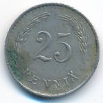 Finland, 25 pennia, 1937