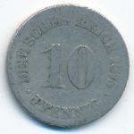 Germany, 10 pfennig, 1875