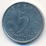 France, 5 centimes, 1964