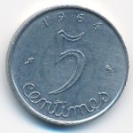 France, 5 centimes, 1964