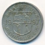 Mauritius, 1 rupee, 1997