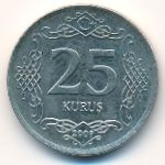 Турция, 25 куруш (2009 г.)