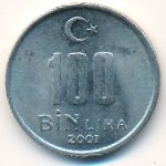 Турция, 100000 лир (2001 г.)