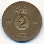 Швеция, 2 эре (1955 г.)