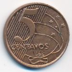 Brazil, 5 centavos, 1998