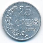 Luxemburg, 25 centimes, 1972