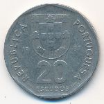 Portugal, 20 escudos, 1987