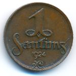 Латвия, 1 сантим (1924–1932 г.)