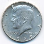 США, 1/2 доллара (1969 г.)