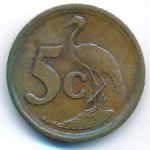 South Africa, 5 cents, 1994