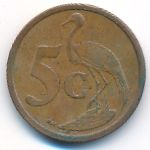 South Africa, 5 cents, 2004