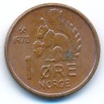 Норвегия, 1 эре (1970 г.)
