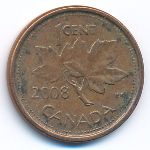 Canada, 1 cent, 2008