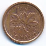 Canada, 1 cent, 2009
