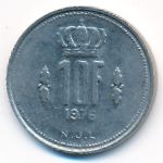 Luxemburg, 10 francs, 1976