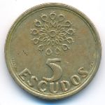 Portugal, 5 escudos, 1998