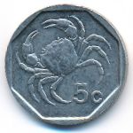 Malta, 5 cents, 2001