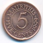 Маврикий, 5 центов (1999 г.)