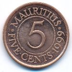 Маврикий, 5 центов (1999 г.)